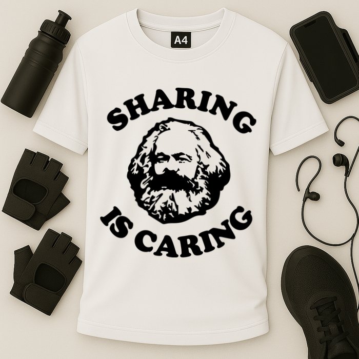 Karl Marx Sharing Is Caring Performance Shirt