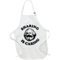 Karl Marx Sharing Is Caring Full-Length Apron With Pockets