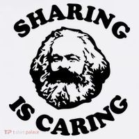 Karl Marx Sharing Is Caring Tall T-Shirt