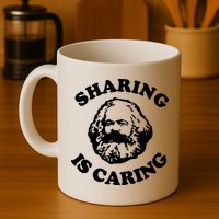 Karl Marx Sharing Is Caring Mug