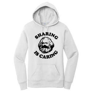 Karl Marx Sharing Is Caring Women's Pullover Hoodie