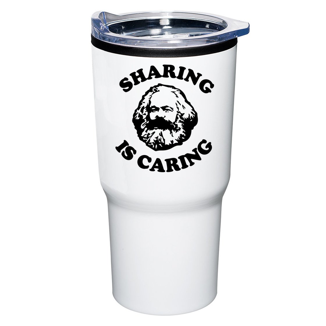 Karl Marx Sharing Is Caring Tumbler