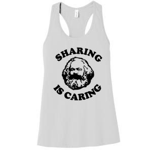 Karl Marx Sharing Is Caring Women's Racerback Tank