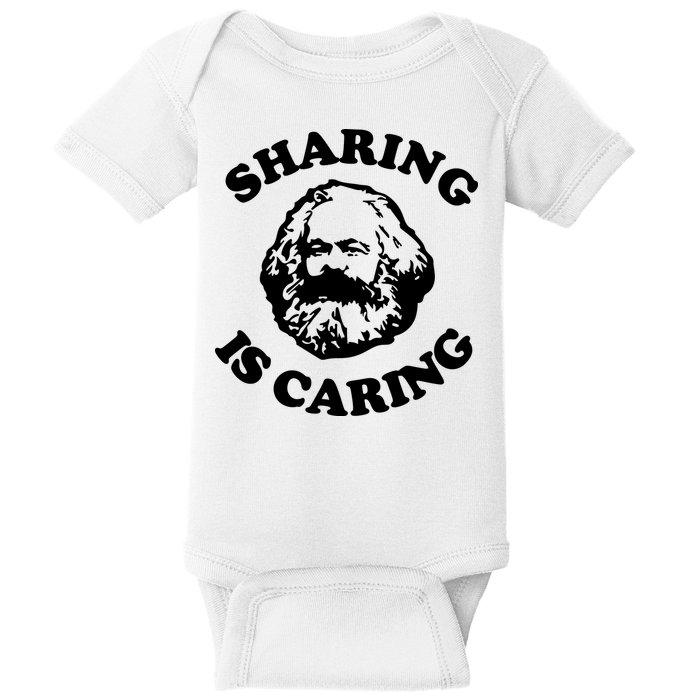 Karl Marx Sharing Is Caring Baby Bodysuit