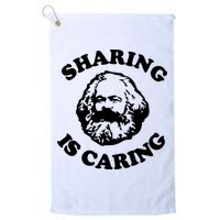 Karl Marx Sharing Is Caring Golf Towel