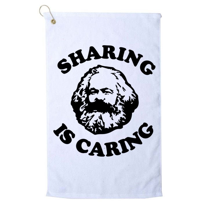 Karl Marx Sharing Is Caring Golf Towel