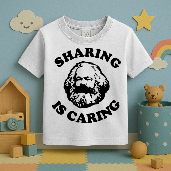 Karl Marx Sharing Is Caring Toddler T-Shirt