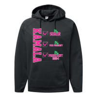 Kamala My Soror My President Kamala Harris 2024 President Performance Fleece Hoodie