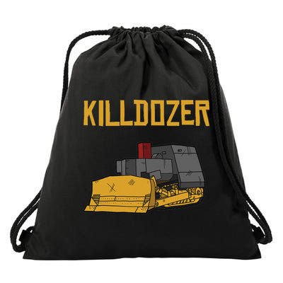 Killdozer Modified Tank Bulldozer Drawstring Bag
