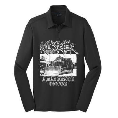 Killdozer Modified Tank Bulldozer Silk Touch Performance Long Sleeve Polo