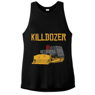 Killdozer Modified Tank Bulldozer Ladies PosiCharge Tri-Blend Wicking Tank