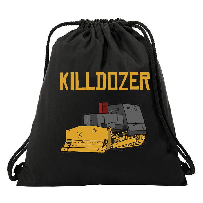 Killdozer Modified Tank Bulldozer Drawstring Bag