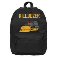 Killdozer Modified Tank Bulldozer 16 in Basic Backpack