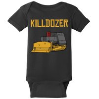 Killdozer Modified Tank Bulldozer Baby Bodysuit