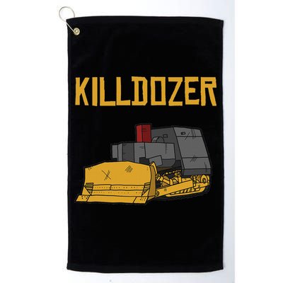 Killdozer Modified Tank Bulldozer Golf Towel
