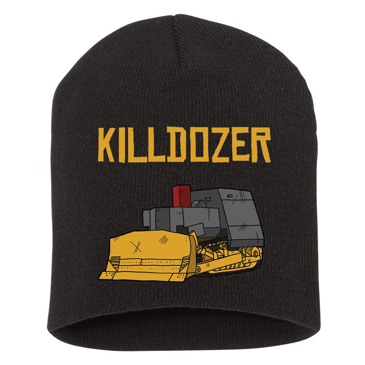 Killdozer Modified Tank Bulldozer Short Acrylic Beanie