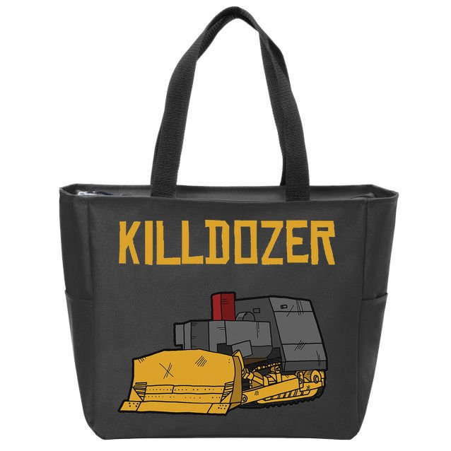 Killdozer Modified Tank Bulldozer Zip Tote Bag