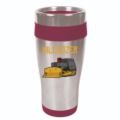 Killdozer Modified Tank Bulldozer 16oz Travel Tumbler