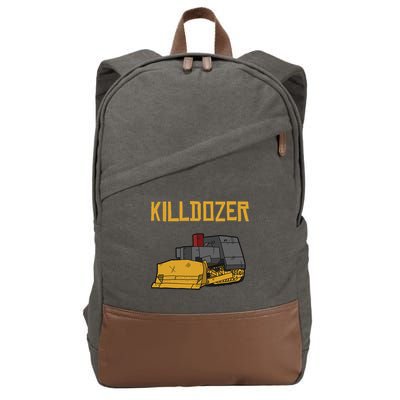 Killdozer Modified Tank Bulldozer Cotton Canvas Backpack