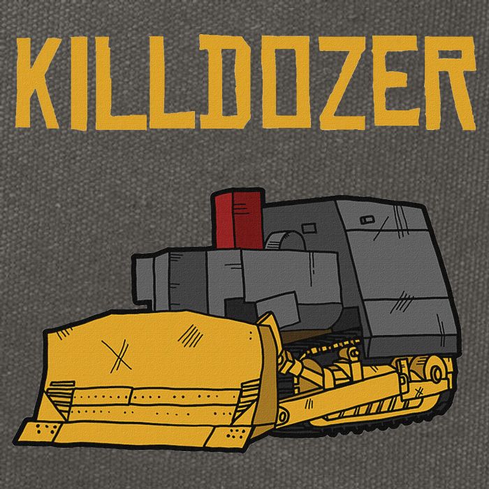 Killdozer Modified Tank Bulldozer Cotton Canvas Backpack