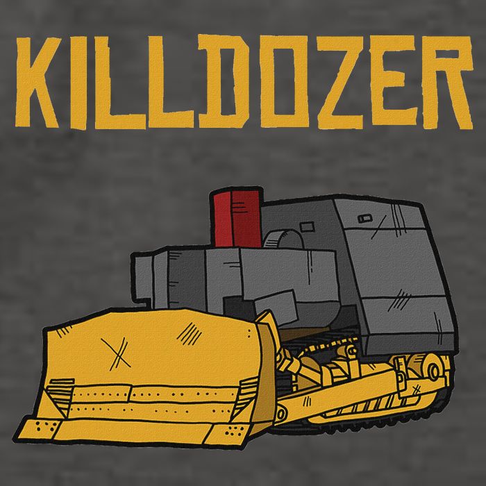 Killdozer Modified Tank Bulldozer Vector Backpack