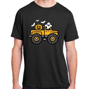 Kids Monster Truck Ghost Pumpkin Halloween Costume Boy Adult ChromaSoft Performance T-Shirt