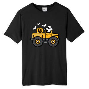 Kids Monster Truck Ghost Pumpkin Halloween Costume Boy Tall Fusion ChromaSoft Performance T-Shirt