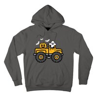 Kids Monster Truck Ghost Pumpkin Halloween Costume Boy Hoodie