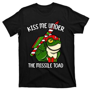 K.iss Me Under The Missile Toad Funny Christmas Holiday Joke T-Shirt