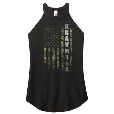 Krav Maga Usa American Flag Camo Fan Vintage Women's Perfect Tri Rocker Tank