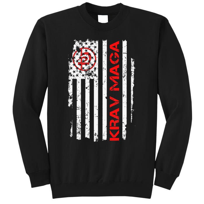 Krav Maga Usa American Flag Symbol Fan Vintage Sweatshirt