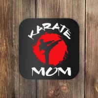 Karate Mom Vintage Martial Art Self And Defense Mother's Day Coaster