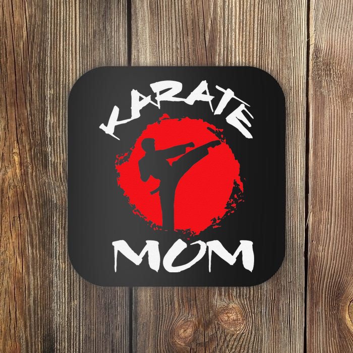 Karate Mom Vintage Martial Art Self And Defense Mother's Day Coaster