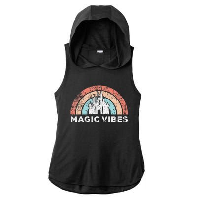 Kids Magic Vibes Kids Cute Vacation Ladies PosiCharge Tri-Blend Wicking Draft Hoodie Tank