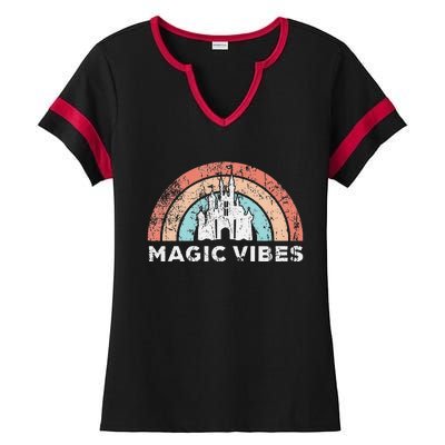 Kids Magic Vibes Kids Cute Vacation Ladies Halftime Notch Neck Tee