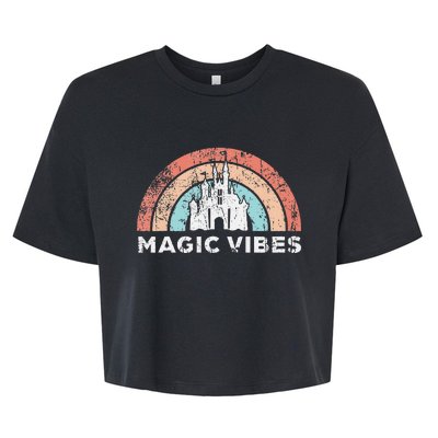 Kids Magic Vibes Kids Cute Vacation Bella+Canvas Jersey Crop Tee