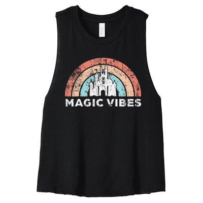 Kids Magic Vibes Kids Cute Vacation Women's Racerback Cropped Tank