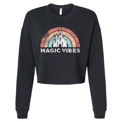 Kids Magic Vibes Kids Cute Vacation Cropped Pullover Crew