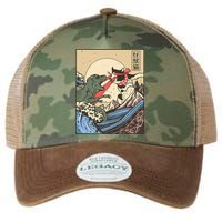 Kaiju Monster Vs Cat Laser Eye Fight Japanese Zilla Legacy Tie Dye Trucker Hat