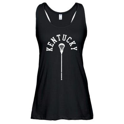 Kentucky Minimalist Vertical Lacrosse Stick Ladies Essential Flowy Tank