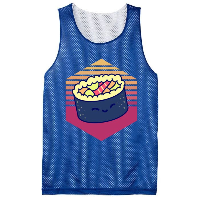 Kawaii Maki Vintage Sushi Lover Great Gift Mesh Reversible Basketball Jersey Tank