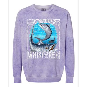 King Mackerel Whisperer Deep Sea Fishing Colorblast Crewneck Sweatshirt