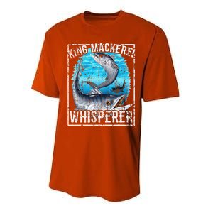 King Mackerel Whisperer Deep Sea Fishing Performance Sprint T-Shirt