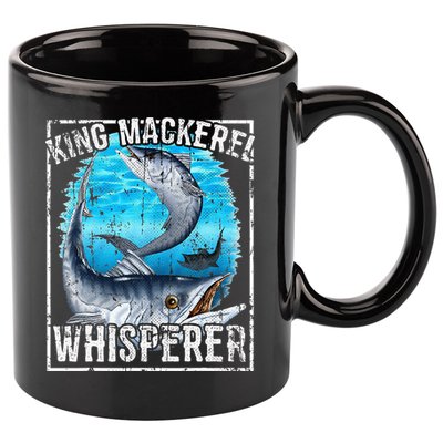 King Mackerel Whisperer Deep Sea Fishing 11oz C Handle Ceramic Mug