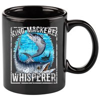 King Mackerel Whisperer Deep Sea Fishing 11oz C Handle Ceramic Mug