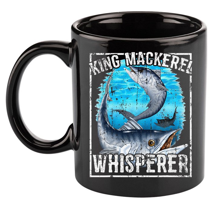 King Mackerel Whisperer Deep Sea Fishing 11oz C Handle Ceramic Mug