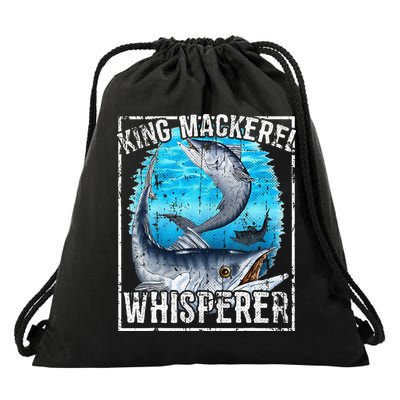 King Mackerel Whisperer Deep Sea Fishing Drawstring Bag