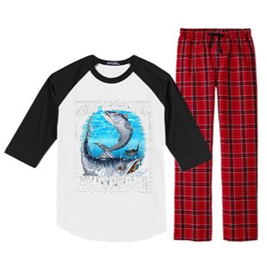 King Mackerel Whisperer Deep Sea Fishing Raglan Sleeve Pajama Set