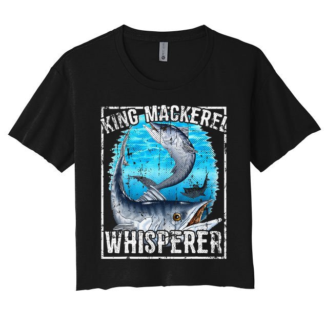 King Mackerel Whisperer Deep Sea Fishing Crop Top