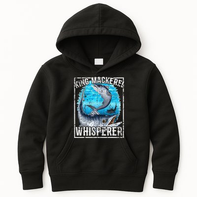 King Mackerel Whisperer Deep Sea Fishing Kids Hoodie